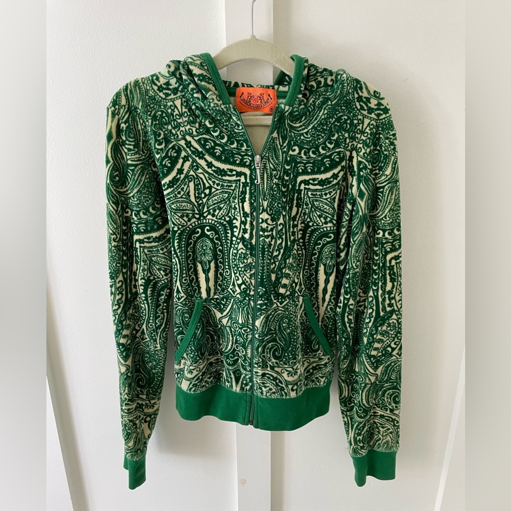 Y2K Vintage Juicy Couture Velour Zip Up